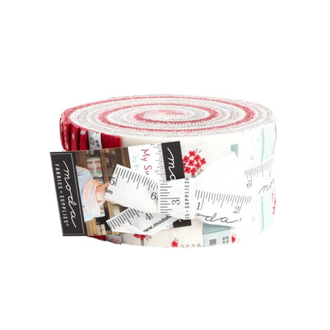 My Summer House Jelly Roll, designed by Bunny Hill Designs for Moda