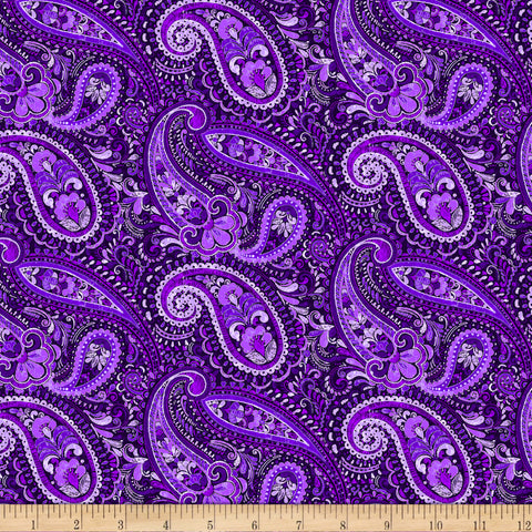 Purple Shelby 108" - Digital Blank Quilt Backing