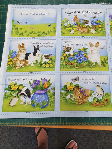 Garden Gatherings quilt Book Panel