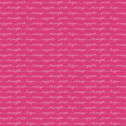 Hope in Bloom - Words of Support, Hot Pink