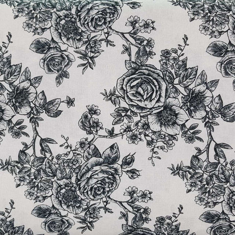 Blank 108" Rose Toile 8294 white