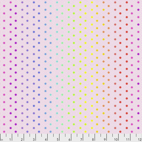 True Colors by Tula Pink - Hexy Rainbow Shell