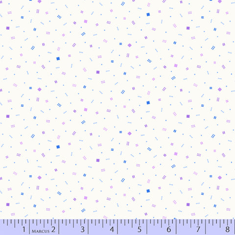 Happy Thoughts Purple - Sarah Maxwell Marcus Fabrics