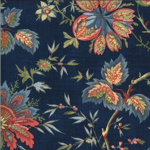 MODA FABRICS ELINORES ENDEAVOR BETSY CHUTCHIAN JACOBEAN FLORAL CHOCOLATE