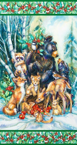 Woodlands Animals Season of Peace Panel
