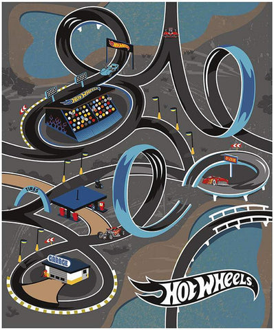 Hot Wheels Classic Race Track Panel