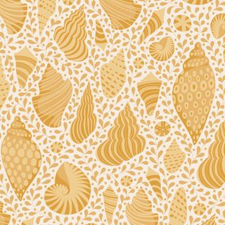 Tilda Cotton Beach Beach Shells Honey