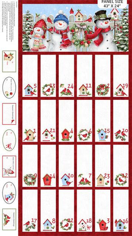 Northcott Fabrics Winter Welcome Advent Calander Panel