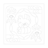 SASHIKO Hana Fukin Rooster and Shochiku Meizumi