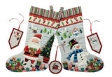 Christmas Santa Express Large Stocking Panel
