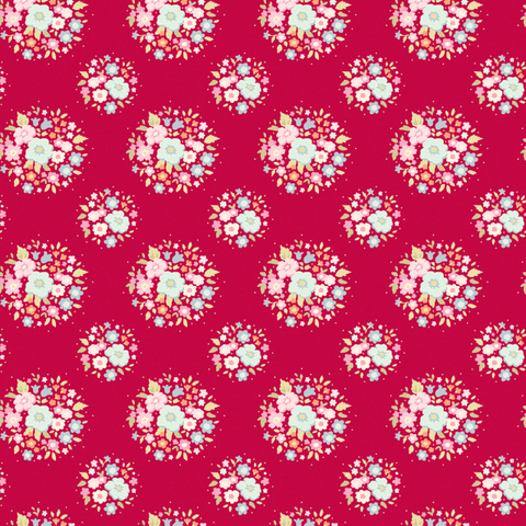 Tilda Quilt Collection Thula Carmine Red