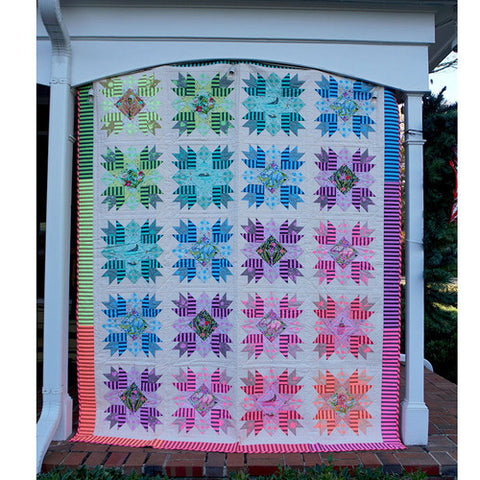 Sparkler Quilt Kit featuring Everglow & True Colors by  Tula Pink