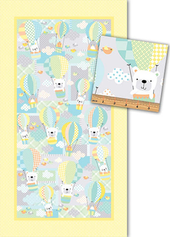 Benartex Breezy Baby Sunshine Quilt Panel