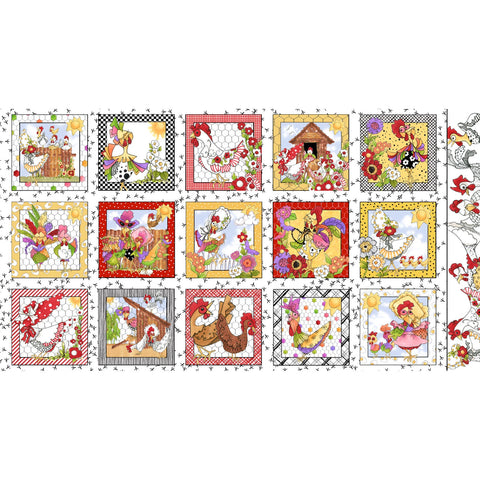 Loralie Designs Chicken Chique Panel