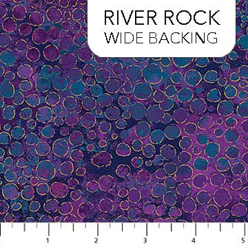 108" Quilt Backing Shimmer River Rock Purple