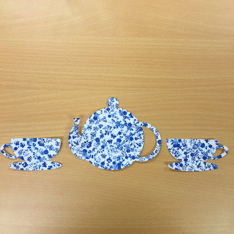 Fab Shapes 4" Tea Pot & Cups